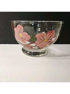 Vtg RARE PEACH BLOSSOM by Metlox-Poppytrail-Vernon 2.5" Dessert Cup